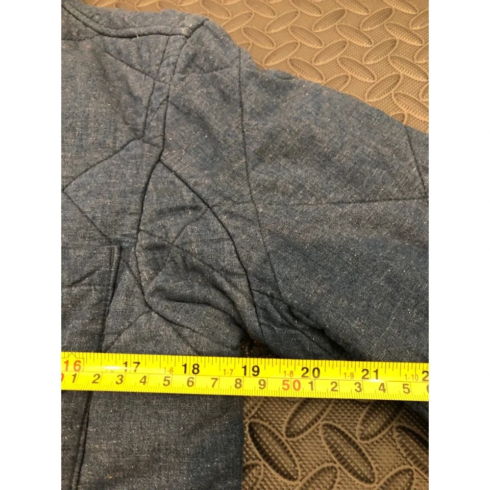 J.Crew Sussex Quilted Jacket Mens XS Blue B0596 Thermore Insulated Utility